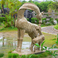 stone garden deer statues for sale mother with baby